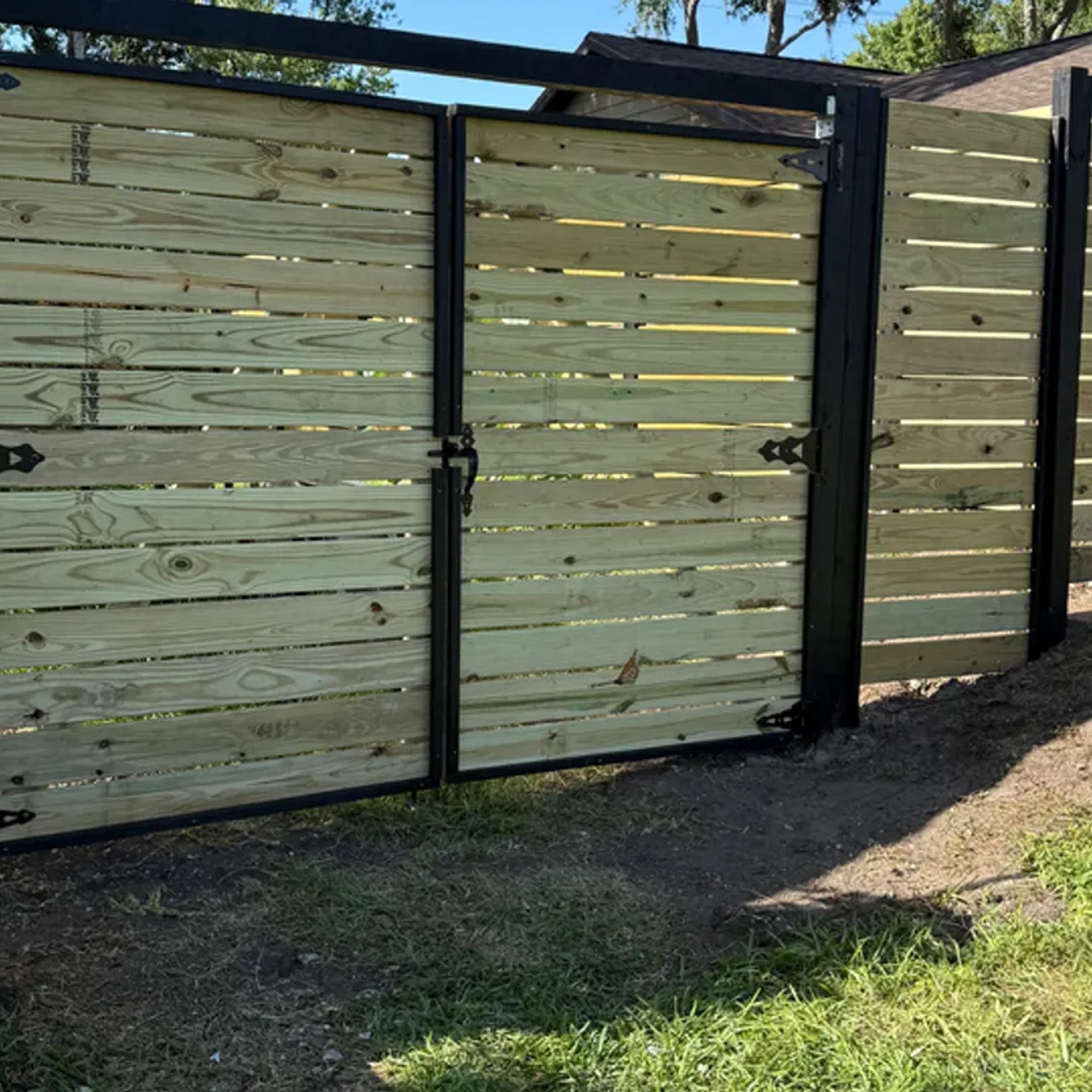 Kanter brothers wooden fence project